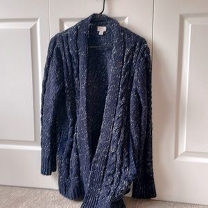 Blue Knit Cardigan